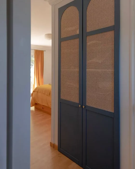 deco couloir placard porte diy cannage