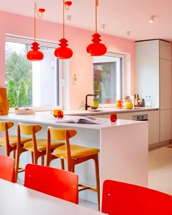 deco cuisine rouge rose