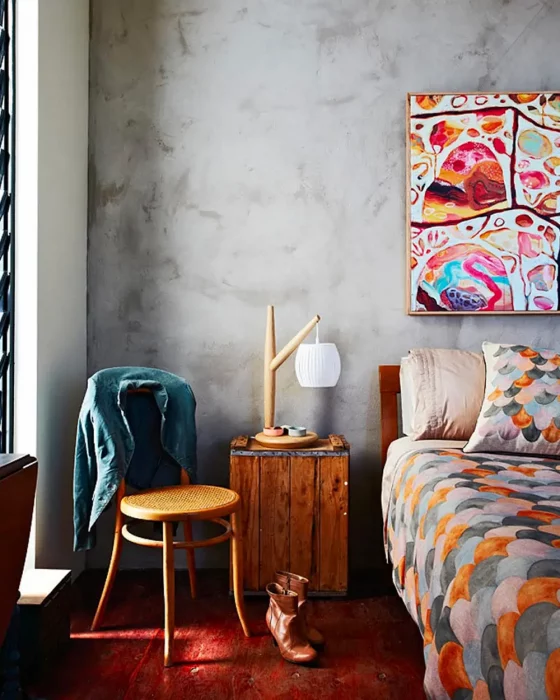 deco chambre recup industrielle