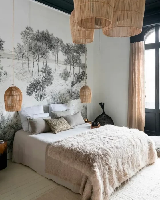 deco chambre zen gris beige