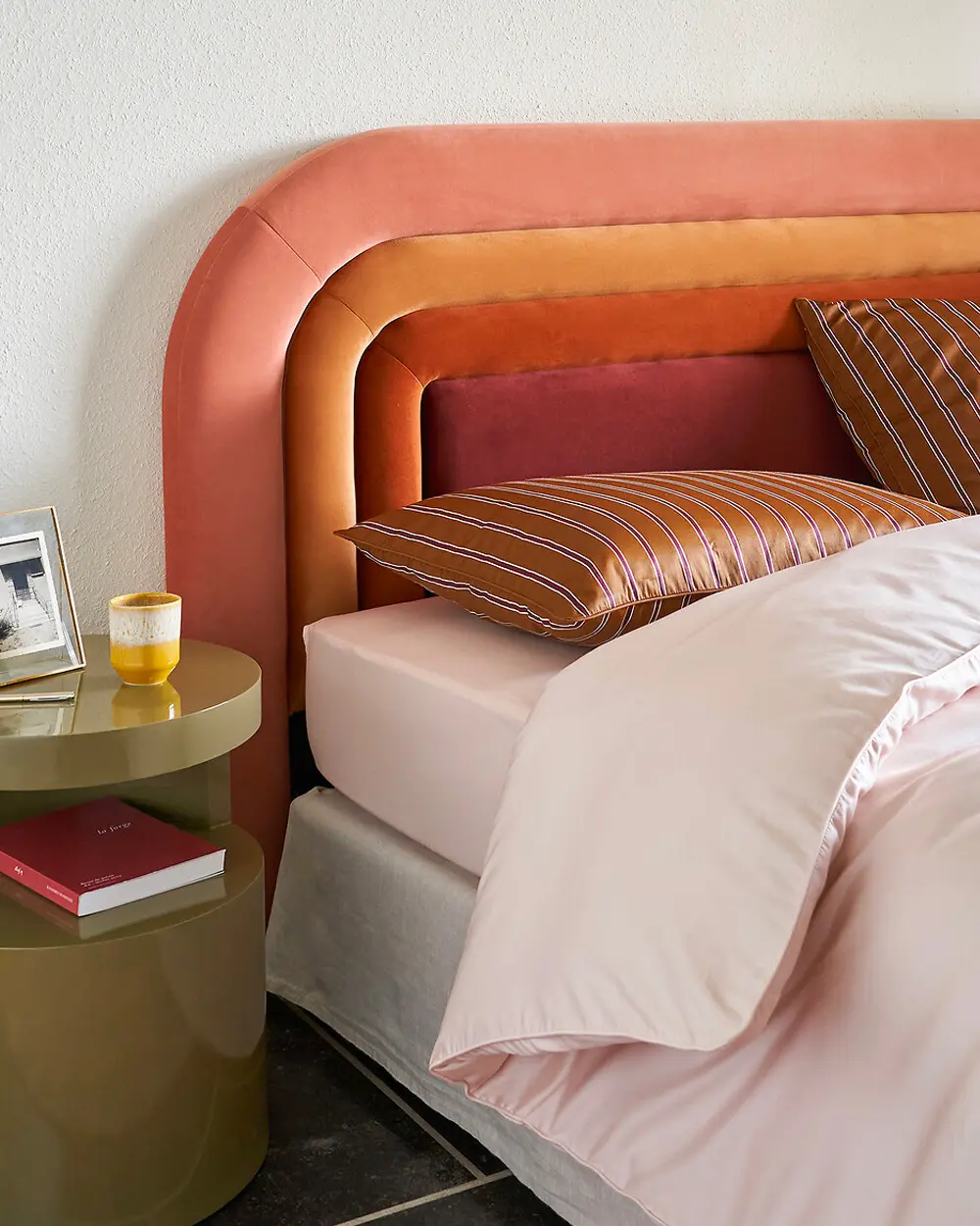 tete de lit moderne velours