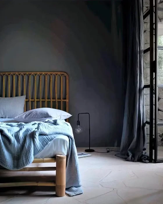 deco chambre zen gris fonce