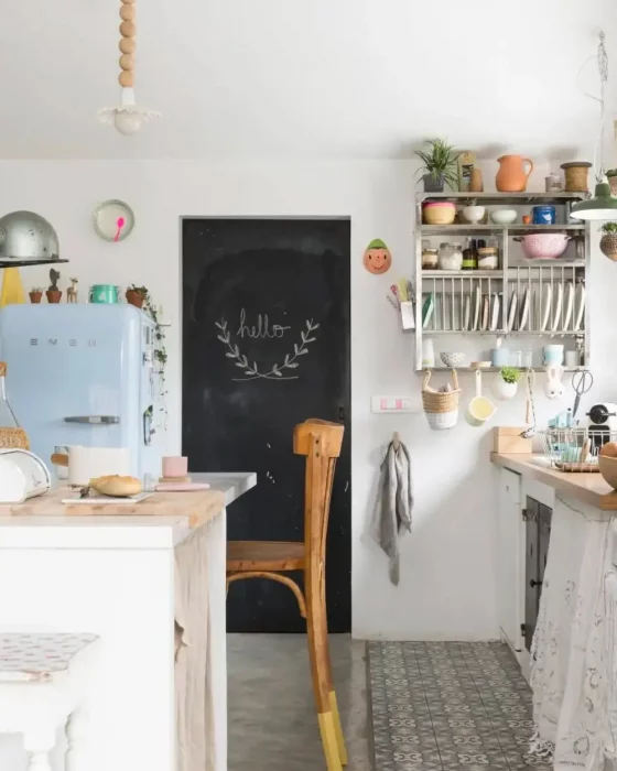 deco cuisine vintage recup coloree