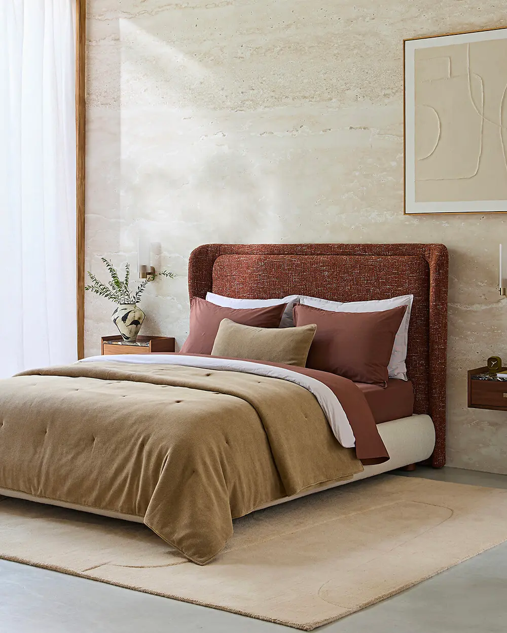 tete de lit moderne tissu chine