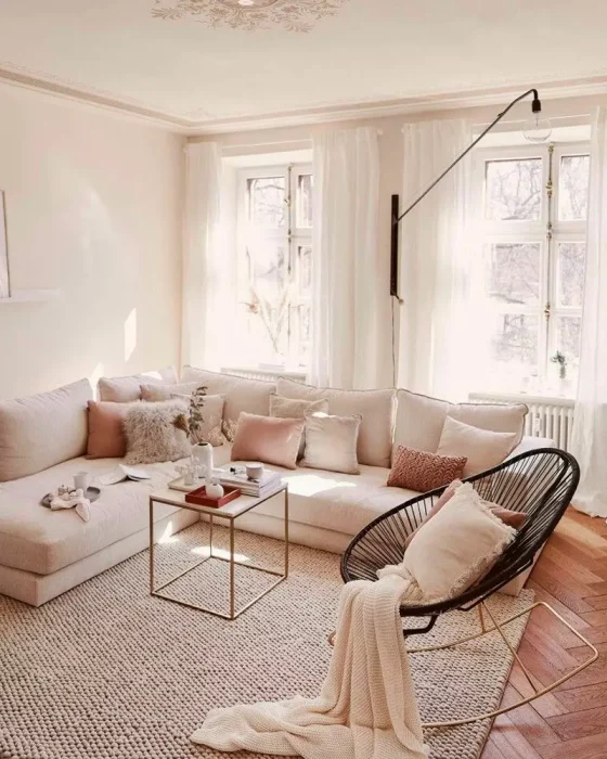 deco salon chic cosy beige