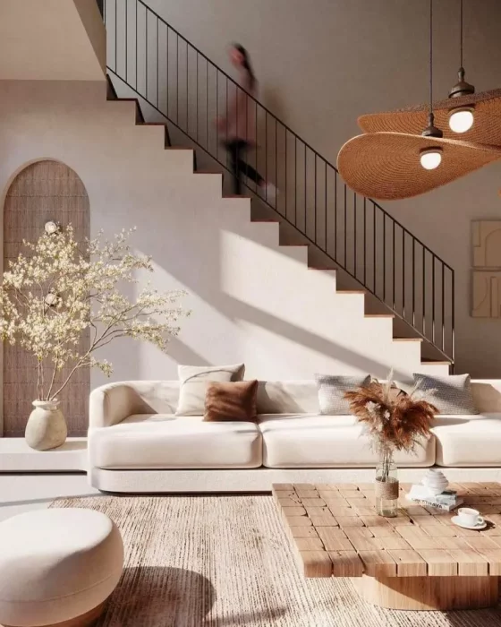 deco salon chic cosy beige nature