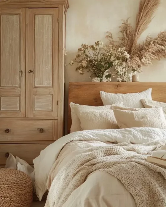 deco chambre cosy cocooning beige