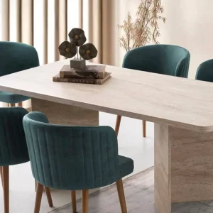 table a manger travertin