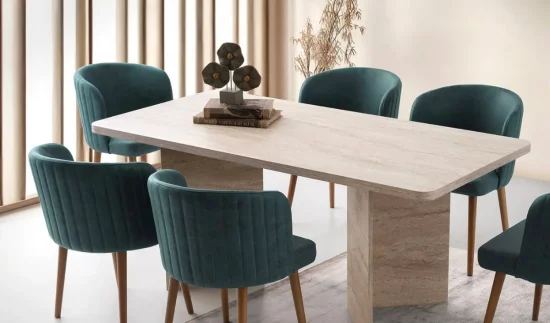 table a manger travertin