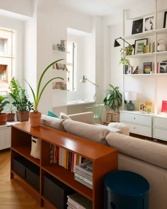 deco salon cocooning meuble vintage