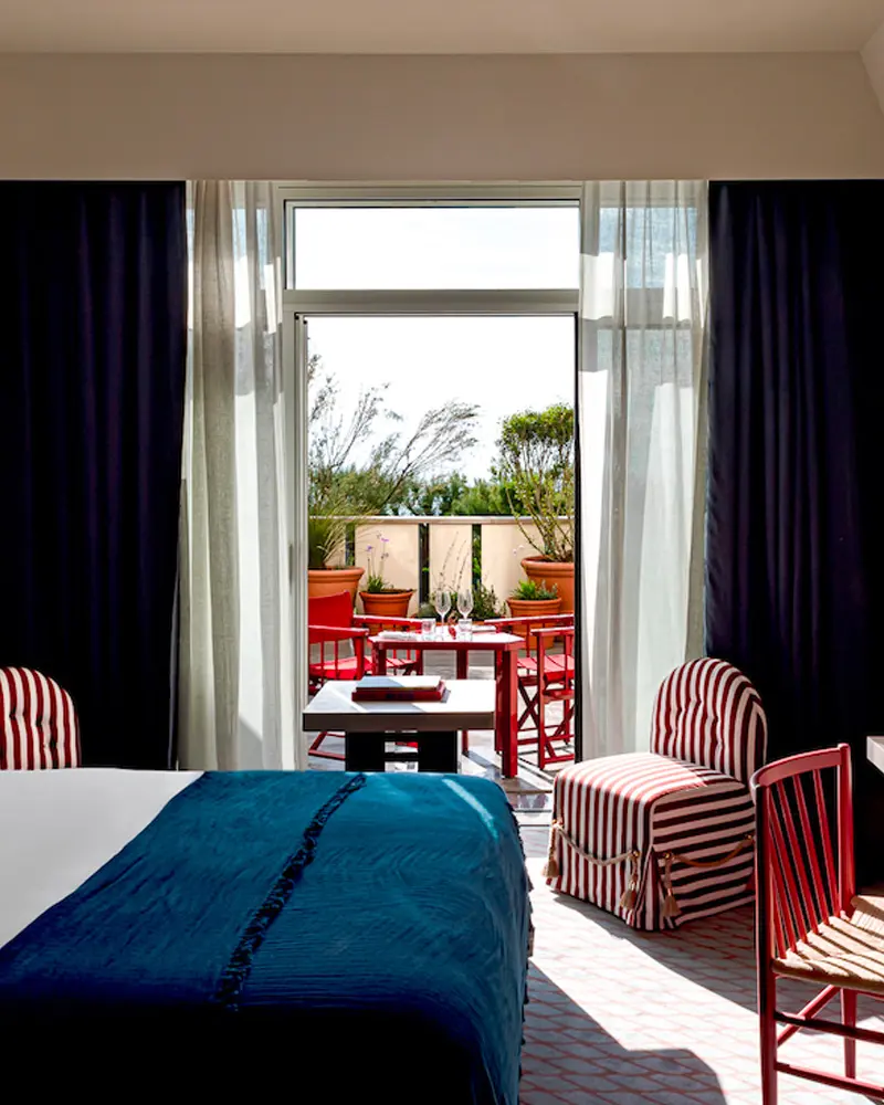 deco chambre bleu blanc rouge