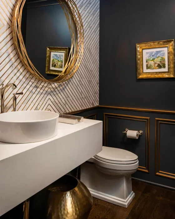 deco toilettes wc chic dore