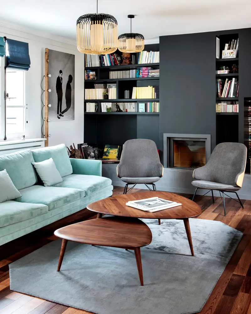 table basse scandinave vintage deco salon