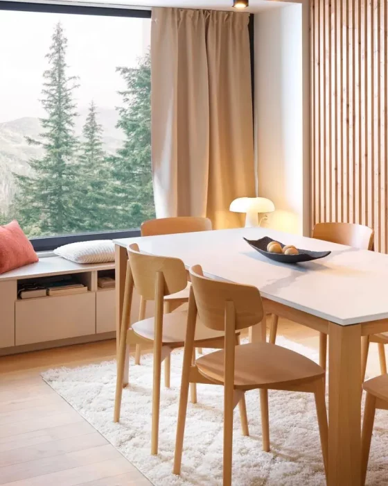 deco salle a manger moderne chic bois