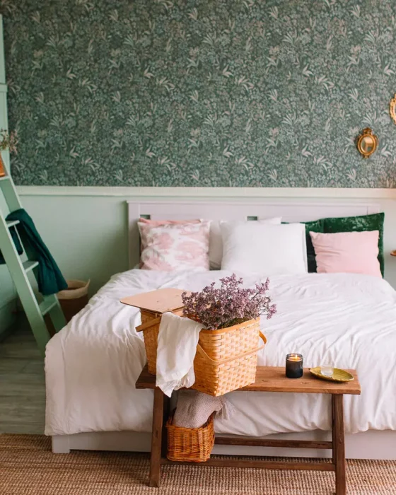 deco chambre recup chic vert