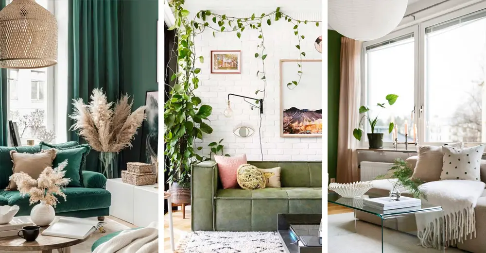 Une déco en blanc et vert dans le salon | My Blog Deco