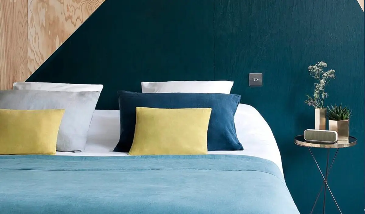 deco bleu canard jaune