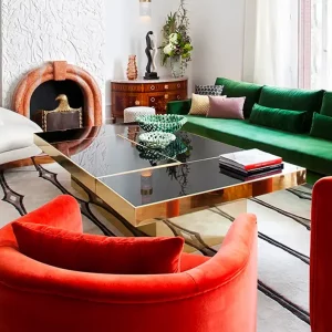 deco rouge vert
