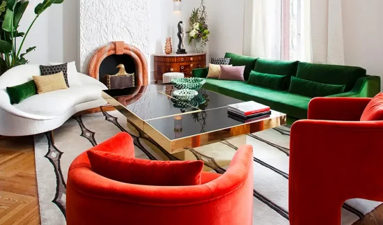 deco rouge vert