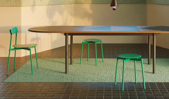 tabouret vert