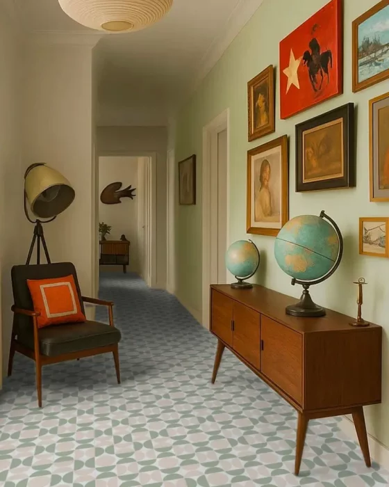 deco couloir vintage enfilade