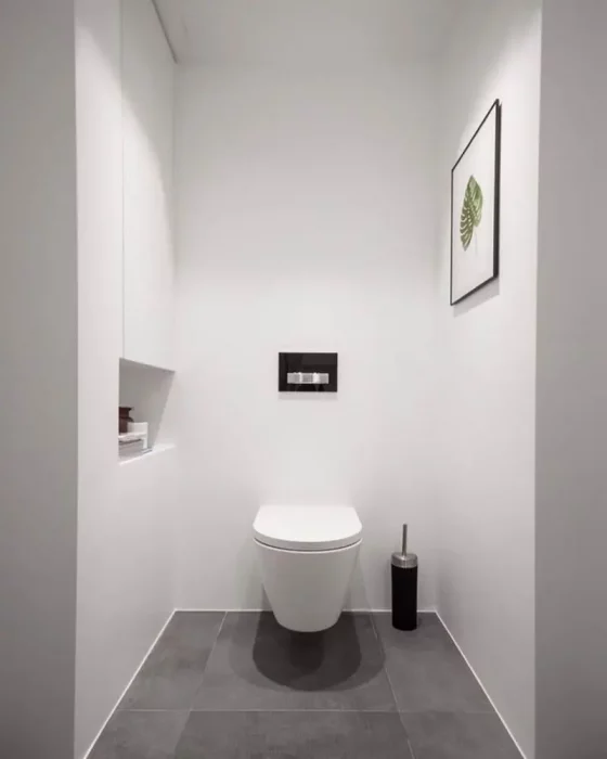 deco toilettes wc minimaliste blanc