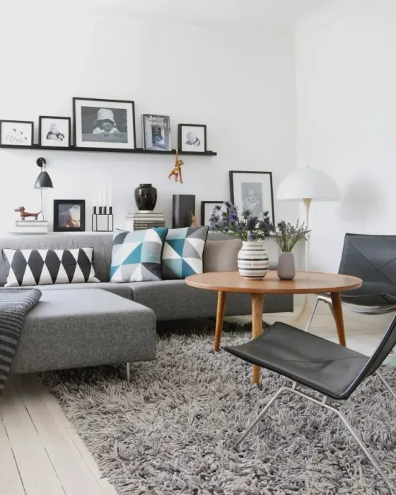 deco salon scandinave graphique gris