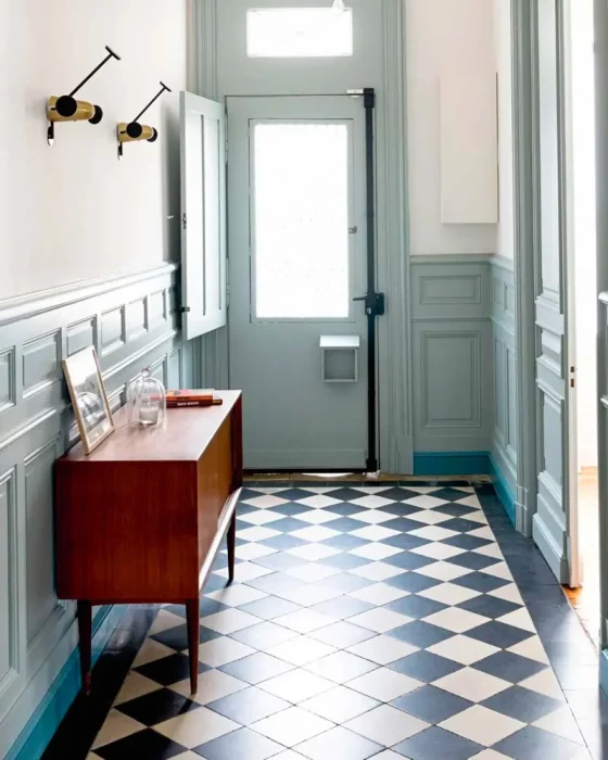 enfilade vintage deco couloir