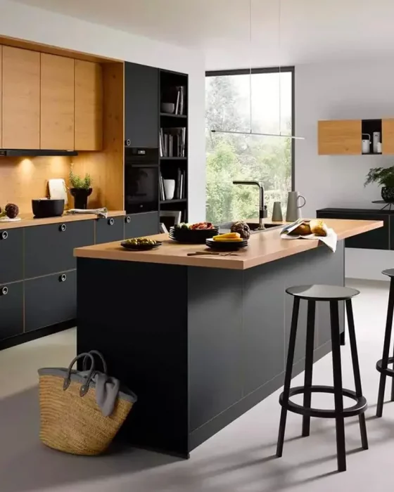 deco cuisine zen noir