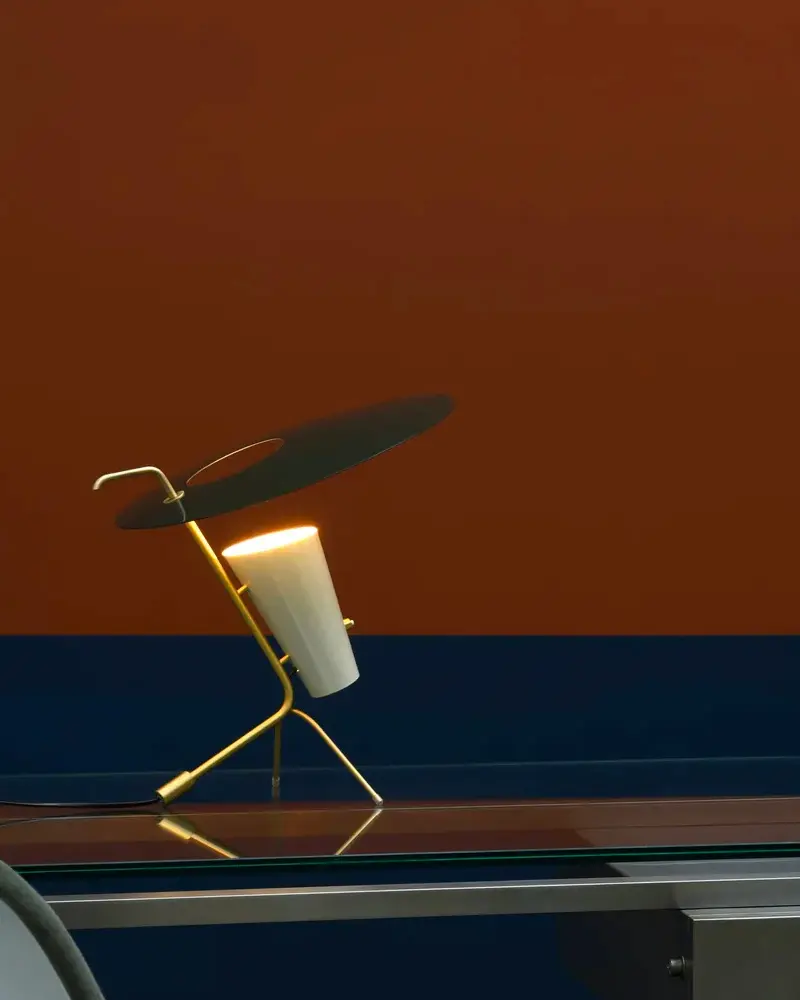 lampe retro vintage metal vert