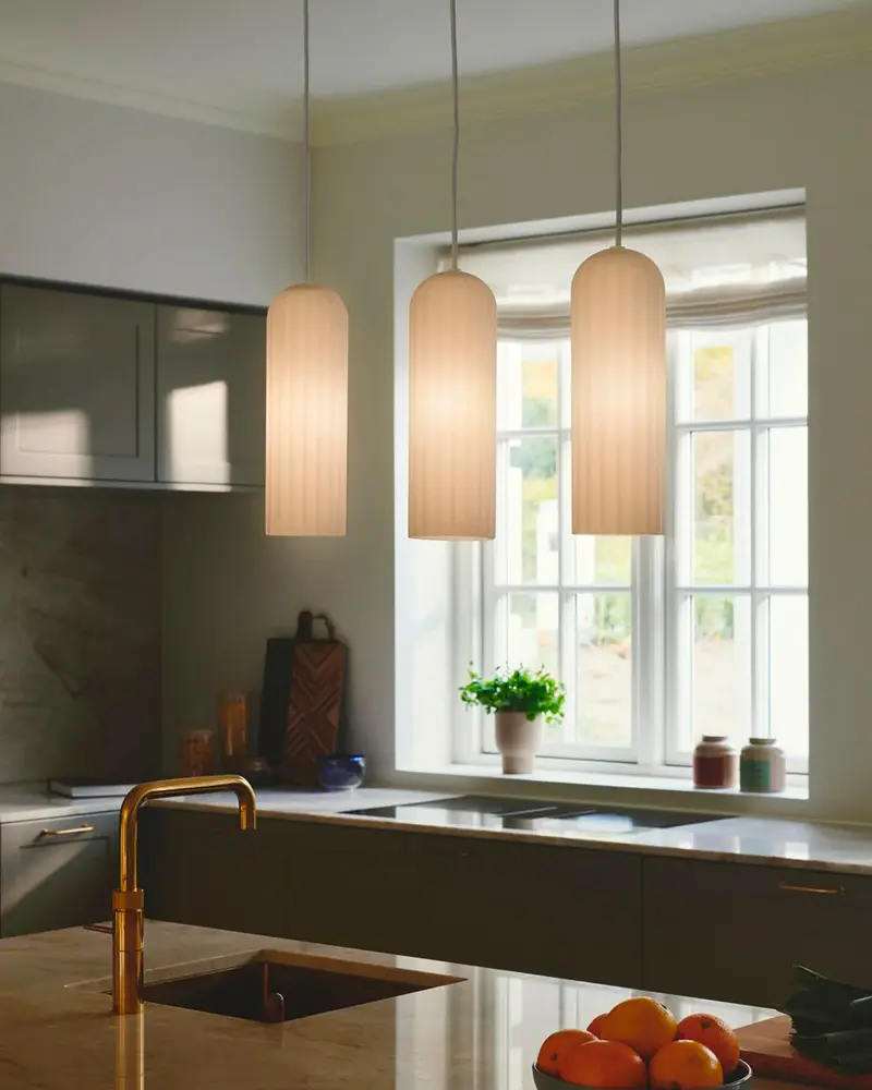 suspension cuisine trio blanc