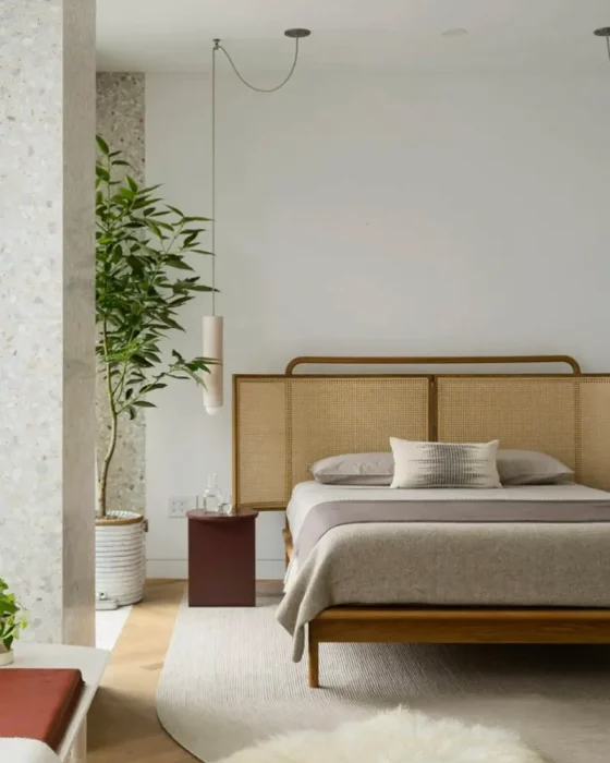 deco chambre vintage minimaliste gris