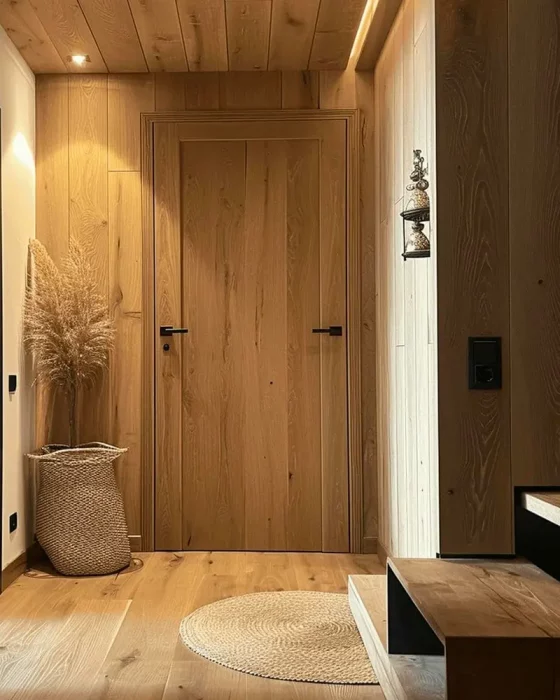 deco couloir bois zen