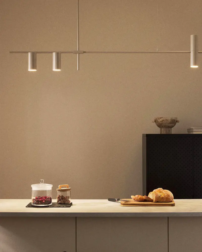 suspension cuisine moderne blanche