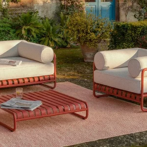 fauteuil jardin terracotta