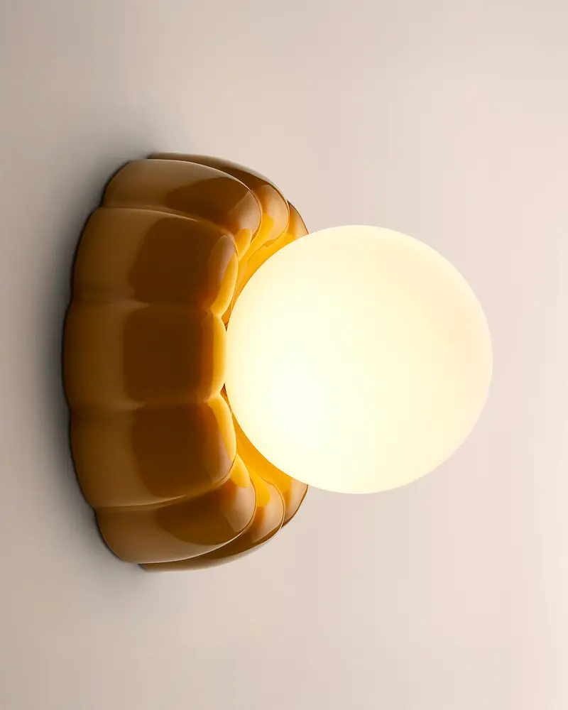 applique murale couloir ceramique jaune