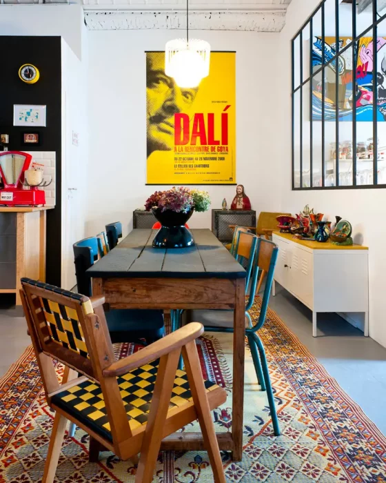deco salle a manger table recup bois