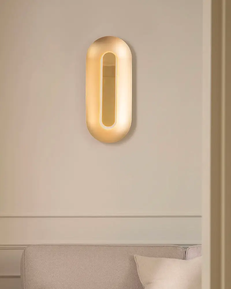 applique murale moderne doree