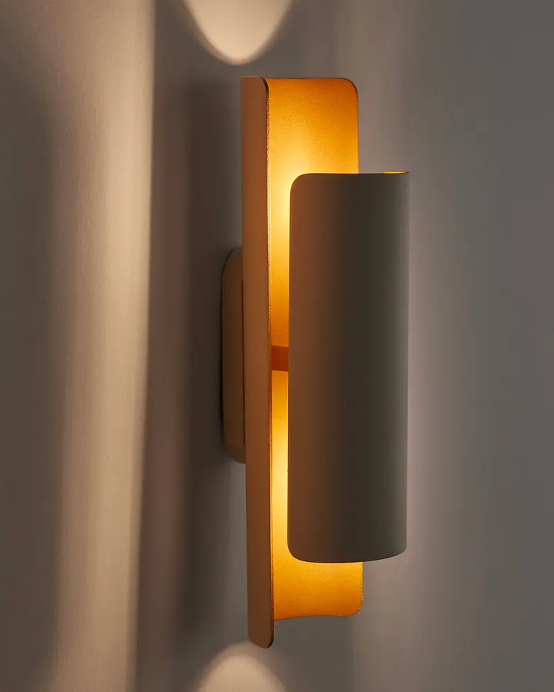 applique murale couloir metal beige