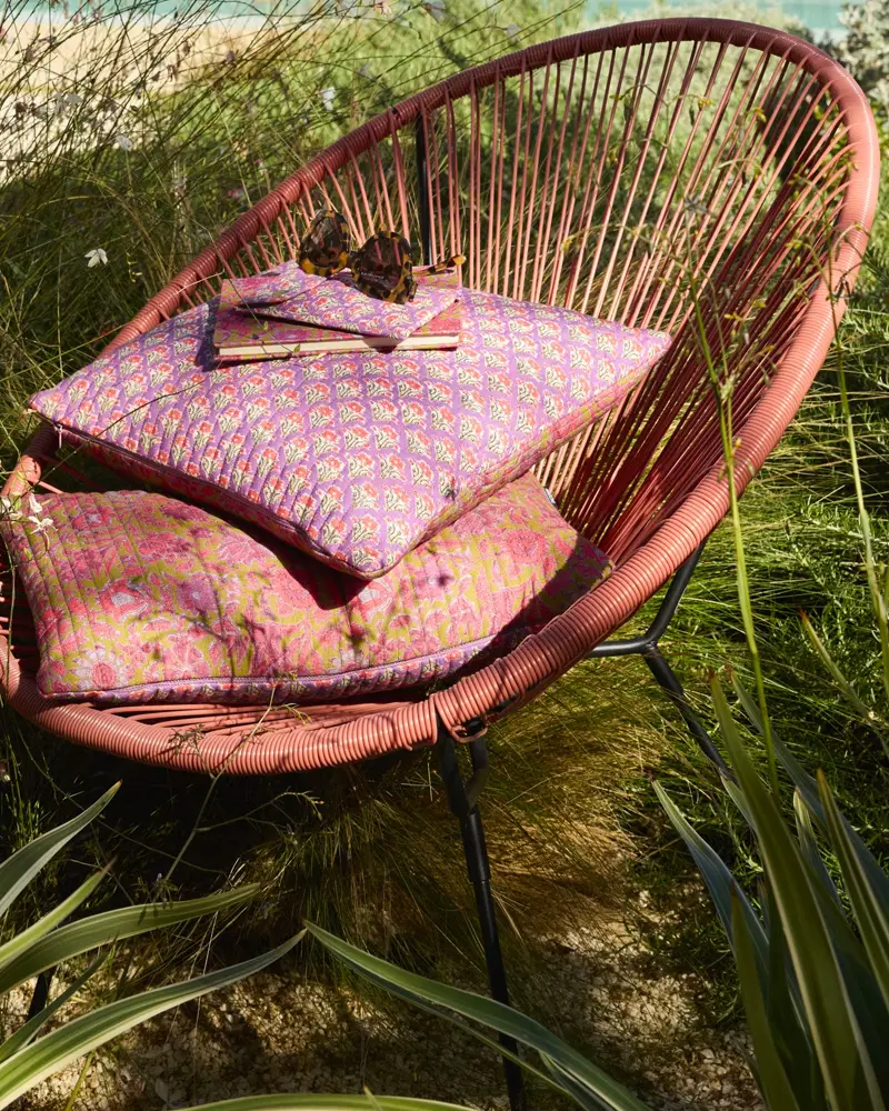 fauteuil jardin terracotta resine