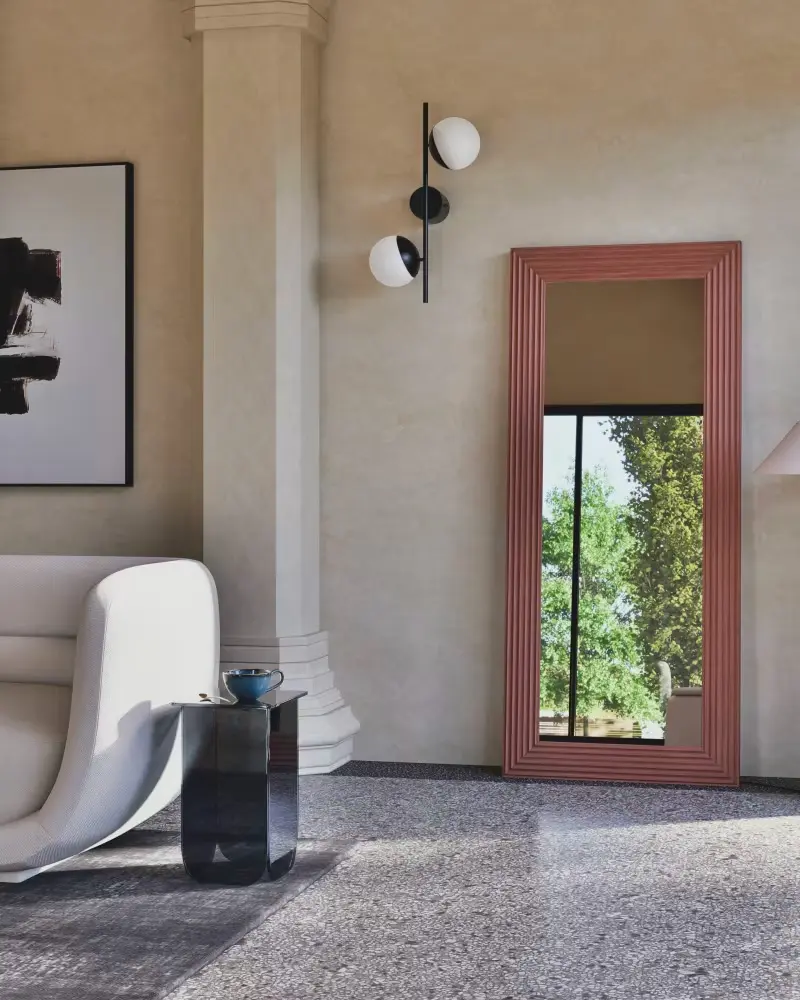 applique murale couloir metal noir