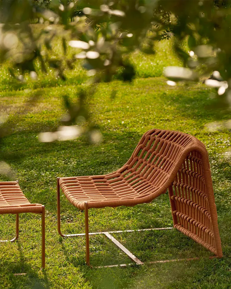 fauteuil jardin terracotta lounge