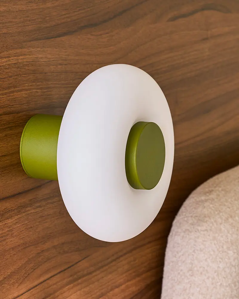 applique murale vert opaline