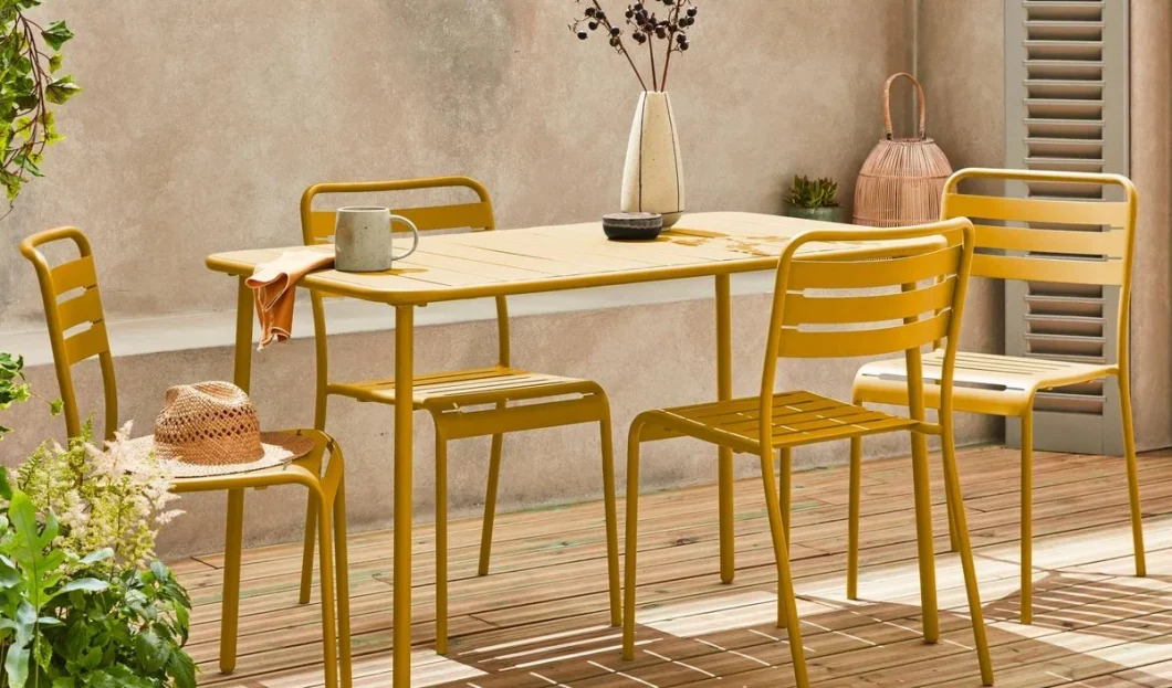 acheter salon jardin jaune