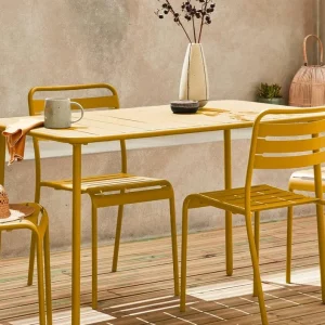 acheter salon jardin jaune