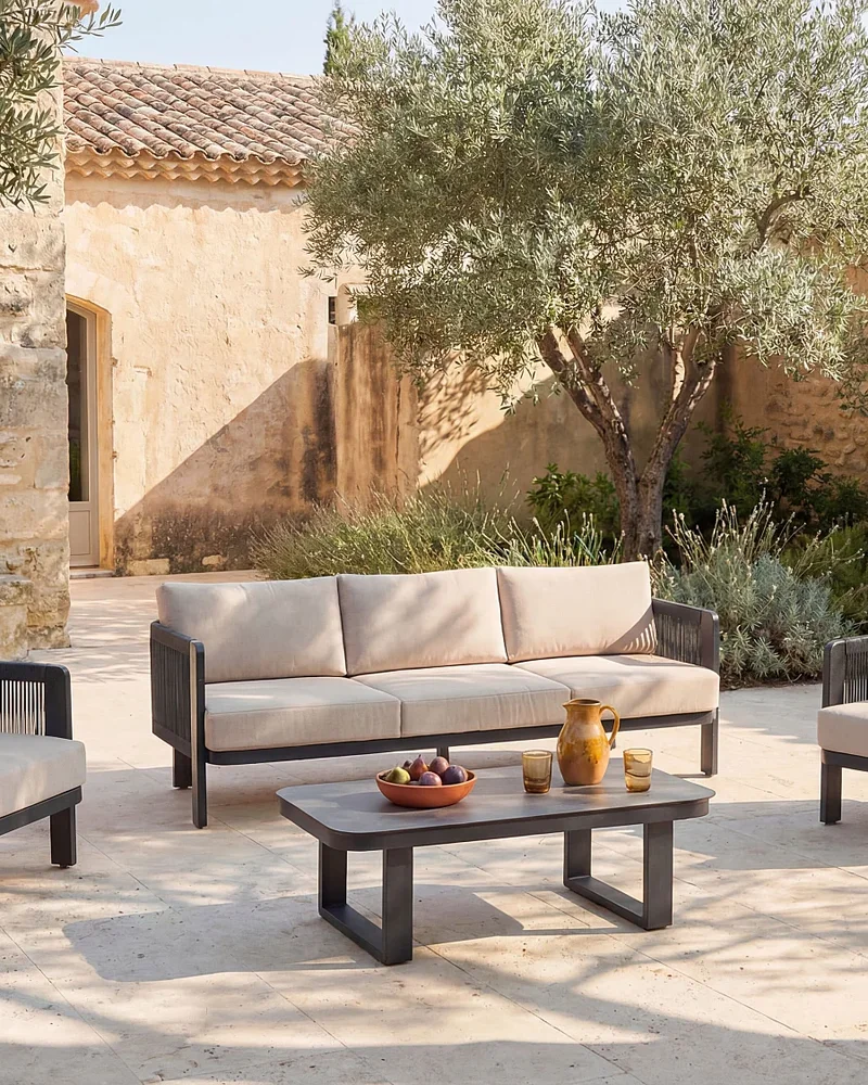 salon jardin noir corde