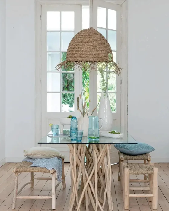 deco salle a manger chic bois flotte