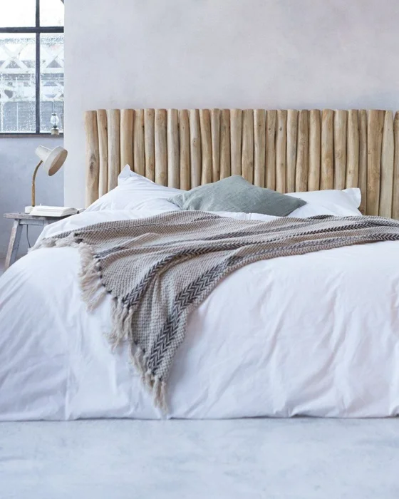 deco chambre chic tete de lit bois flotte