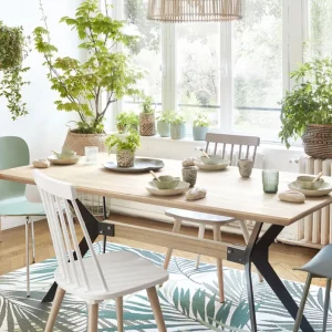 deco blanc vert bois