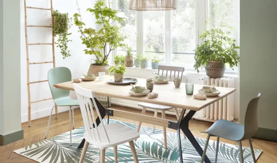 deco blanc vert bois
